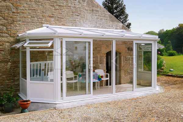 Photo n°4 of the GREENWICH V1 Conservatory on Low Wall