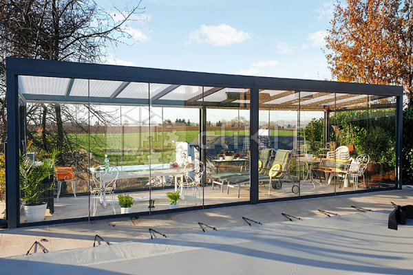 Photo n°4 of the CLIMALUX Freestanding Aluminium Pergola