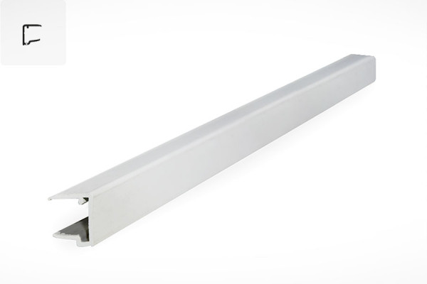 Photo #1 of the U16/32P PVC Closure Profile for Panels