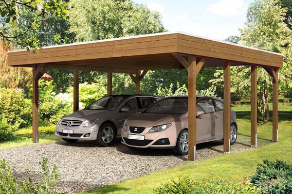 Photo n°4 of the FRIESLAND XL Self-Supporting Wood Carport