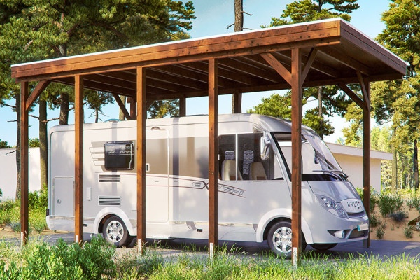 Photo n°1 of the FRIESLAND CARAVAN Self-Supporting Wood Carport