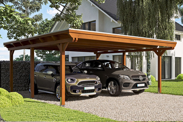 Photo n°1 du Carport Bois EMSLAND XL Autoporté
