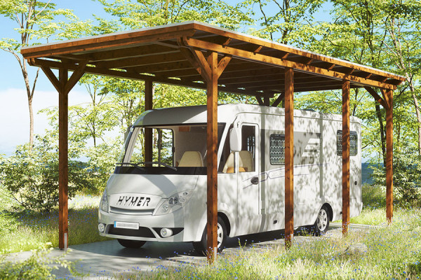 Photo no. 6 of the EMSLAND CARAVAN Freestanding Wood Carport