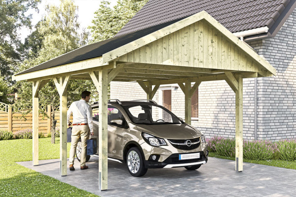 Photo no. 5 of the WALLGAU Freestanding Wood Carport