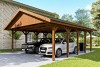 Photo n°4 du Carport Bois WALLGAU XL Autoporté