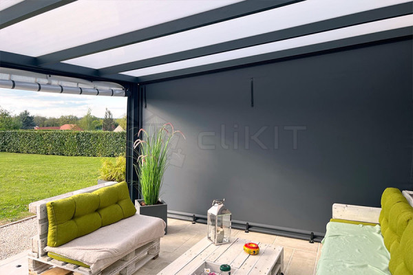 Photo no. 3 of the CLOSEO Opaque Closure Cover for Pergola