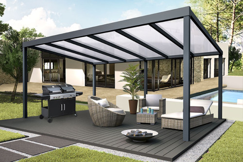 Photo n°1 de la Pergola Aluminium CLIMALUX Autoportée