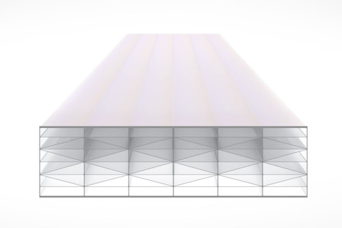 Schéma de la Plaque Polycarbonate 32mm PRIMALITE Satin Anti-chaleur