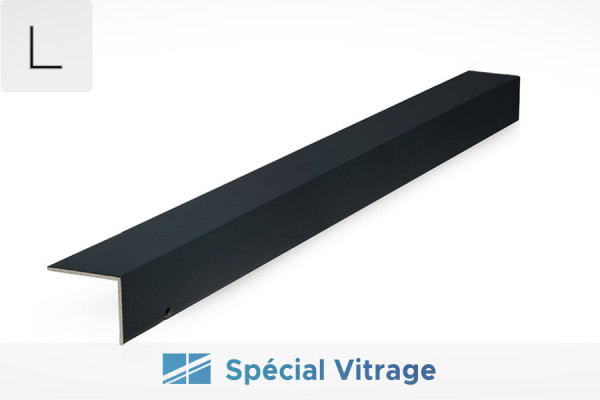 Photo #1 of the L432 Aluminum Closure Profile for Glass