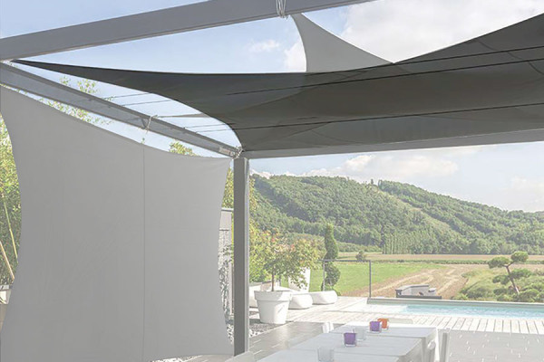 Photo n°1 des Voiles d'Ombrage Extensible Carré