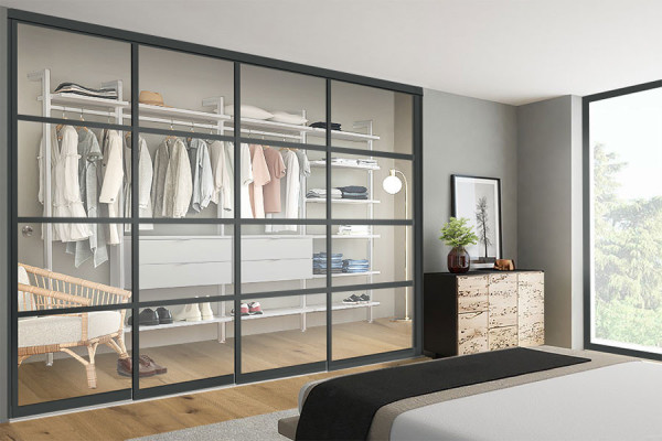 Photo n°1 de la Porte Vitrée pour Dressing Coulissante