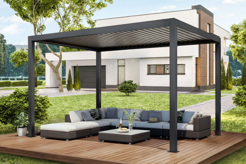 Photo n°1 of the EOLITE Freestanding Bioclimatic Pergola