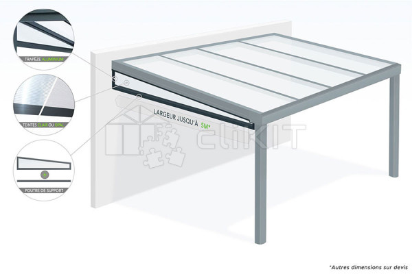 Diagram of the Lateral Trapezoid for Pergola