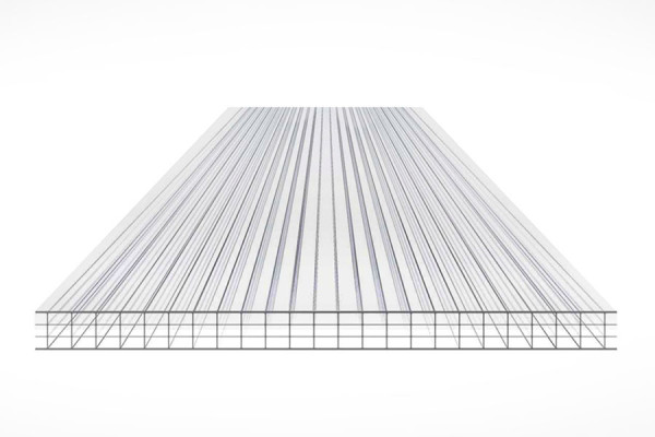 Schéma de la Plaque Polycarbonate 10mm 4P Clair Schéma de la Plaque Polycarbonate 10mm 4P Clair