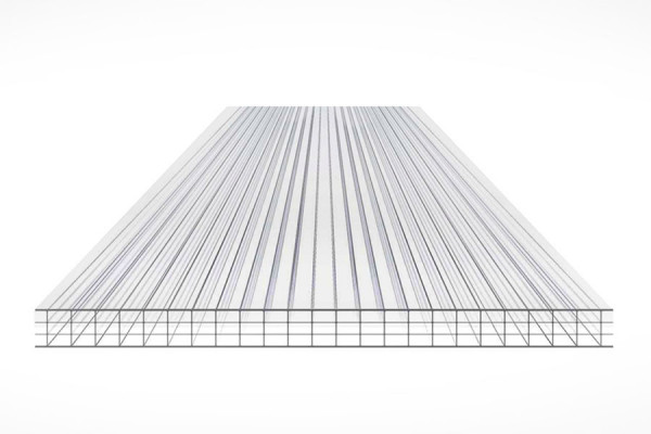 Schéma de la Plaque Polycarbonate 10mm 4P Clair
