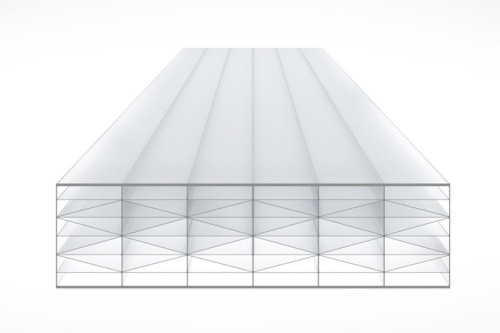 Schéma de la Plaque Polycarbonate 32mm TOP-X11 Opal