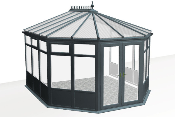 Photo n°1 of the OXFORD V3 Conservatory – Solid Base Panel