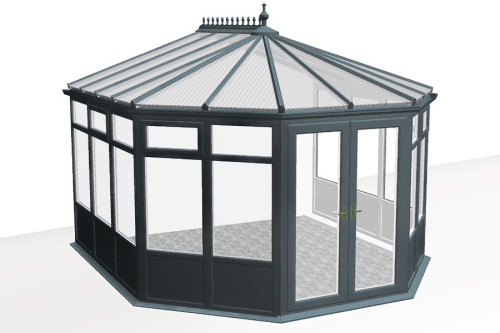 Photo n°1 of the OXFORD V3 Conservatory – Solid Base Panel