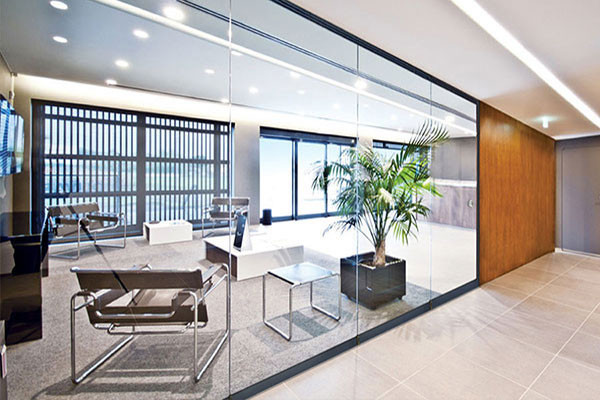 Sliding Glass Partition